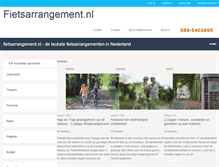Tablet Screenshot of fietsarrangement.nl